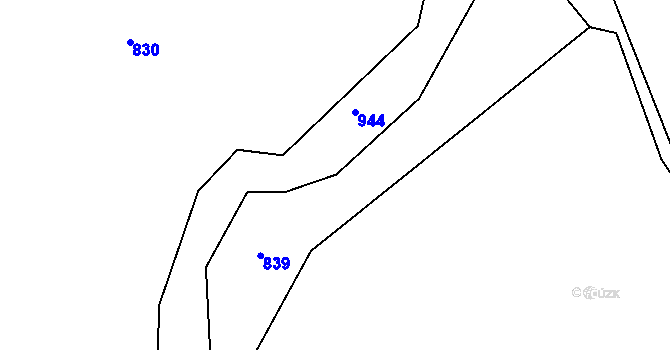 Parcela st. 596/15 v KÚ Křemenice, Katastrální mapa