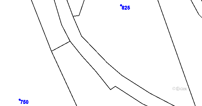 Parcela st. 576/7 v KÚ Křemenice, Katastrální mapa