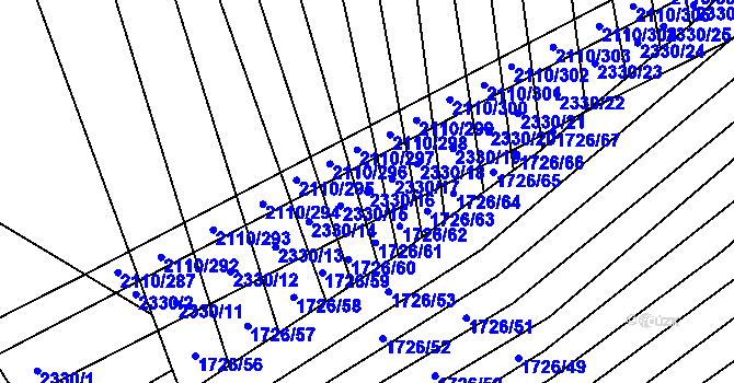 Parcela st. 2330/16 v KÚ Nechvalín, Katastrální mapa