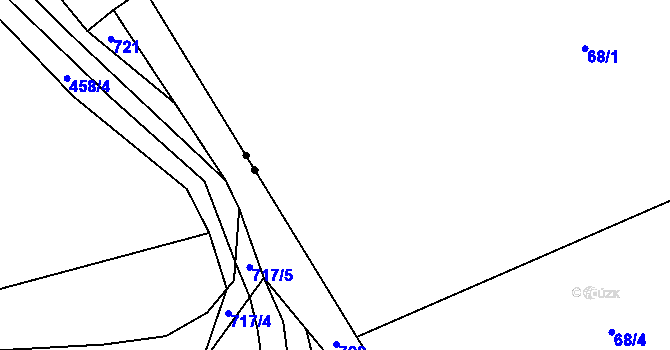 Parcela st. 11 v KÚ Bernov, Katastrální mapa