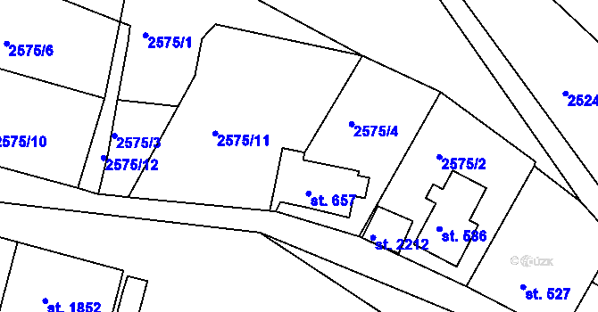 Parcela st. 2379 v KÚ Nejdek, Katastrální mapa