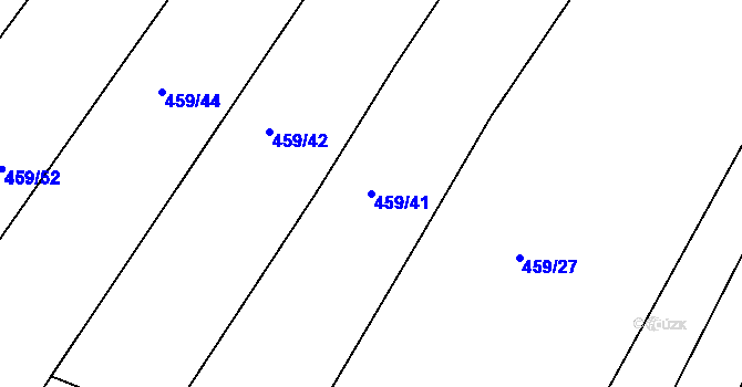 Parcela st. 459/41 v KÚ Lhotka u Nekmíře, Katastrální mapa