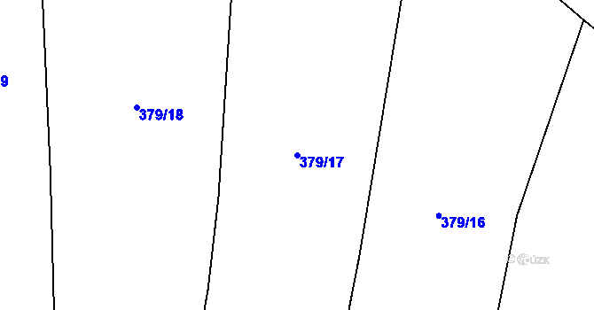 Parcela st. 379/17 v KÚ Lešany u Nelahozevsi, Katastrální mapa
