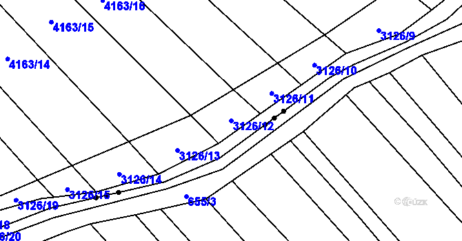 Parcela st. 3126/12 v KÚ Nemochovice, Katastrální mapa
