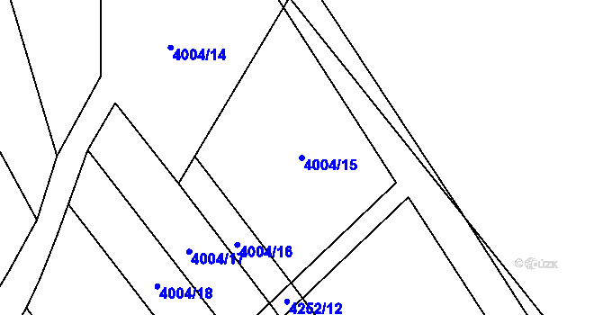 Parcela st. 4004/15 v KÚ Nemochovice, Katastrální mapa