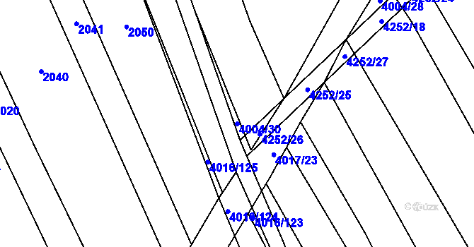 Parcela st. 4004/30 v KÚ Nemochovice, Katastrální mapa
