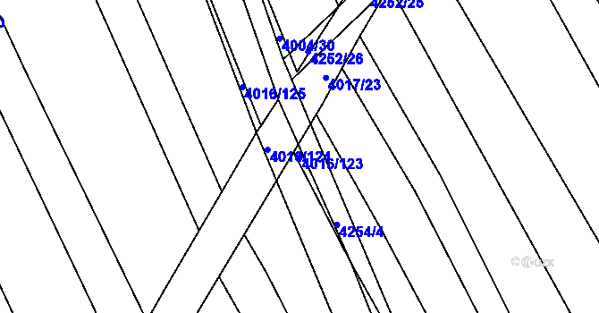 Parcela st. 4016/123 v KÚ Nemochovice, Katastrální mapa