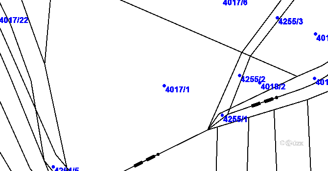 Parcela st. 4017/1 v KÚ Nemochovice, Katastrální mapa