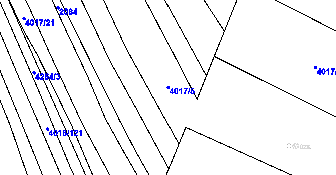 Parcela st. 4017/5 v KÚ Nemochovice, Katastrální mapa