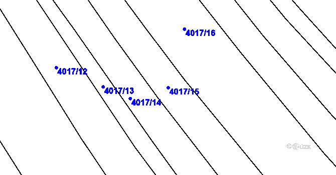 Parcela st. 4017/15 v KÚ Nemochovice, Katastrální mapa