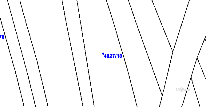 Parcela st. 4027/18 v KÚ Nemochovice, Katastrální mapa