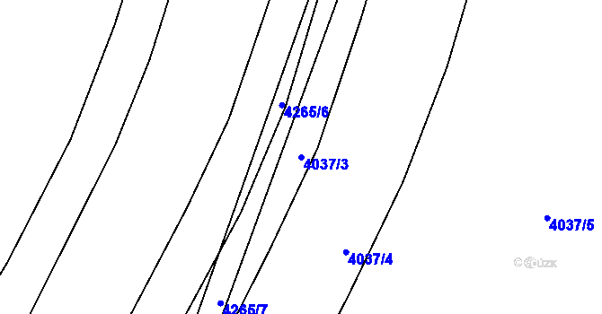 Parcela st. 4037/3 v KÚ Nemochovice, Katastrální mapa