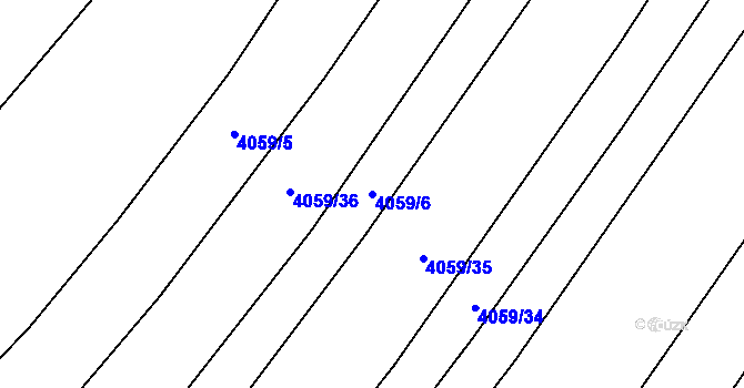 Parcela st. 4059/6 v KÚ Nemochovice, Katastrální mapa