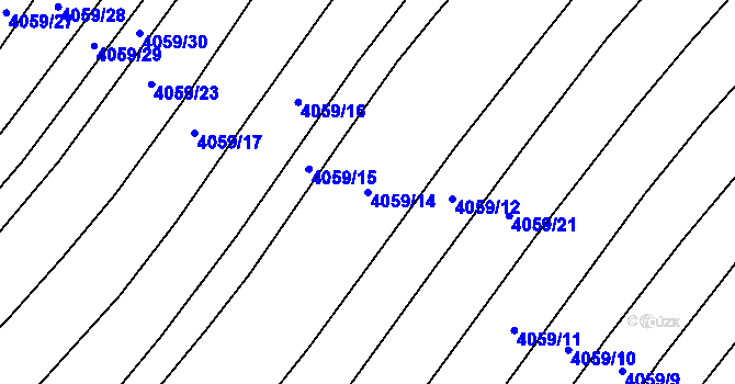 Parcela st. 4059/14 v KÚ Nemochovice, Katastrální mapa