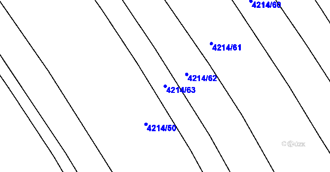 Parcela st. 4214/63 v KÚ Nemochovice, Katastrální mapa
