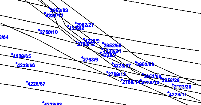 Parcela st. 4228/7 v KÚ Nemochovice, Katastrální mapa