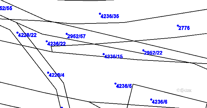 Parcela st. 4236/15 v KÚ Nemochovice, Katastrální mapa