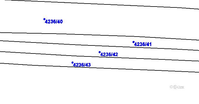 Parcela st. 4236/42 v KÚ Nemochovice, Katastrální mapa