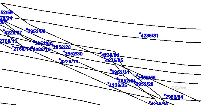 Parcela st. 4236/84 v KÚ Nemochovice, Katastrální mapa