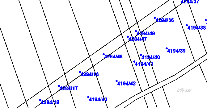 Parcela st. 4284/48 v KÚ Nemochovice, Katastrální mapa