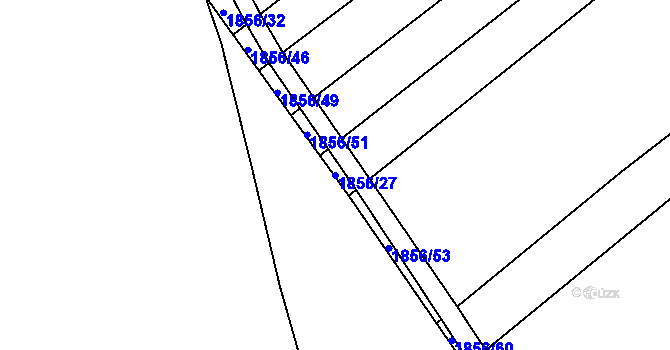Parcela st. 1856/27 v KÚ Nemotice, Katastrální mapa