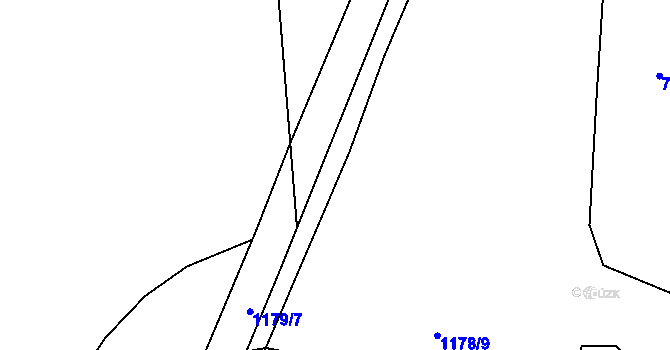 Parcela st. 757 v KÚ Nemyšl, Katastrální mapa