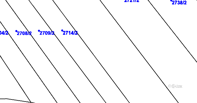Parcela st. 2715/2 v KÚ Nenkovice, Katastrální mapa