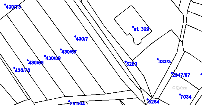 Parcela st. 430/26 v KÚ Nenkovice, Katastrální mapa