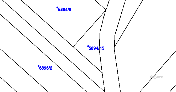 Parcela st. 5894/15 v KÚ Nenkovice, Katastrální mapa