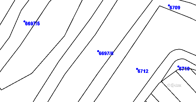 Parcela st. 6697/8 v KÚ Nenkovice, Katastrální mapa