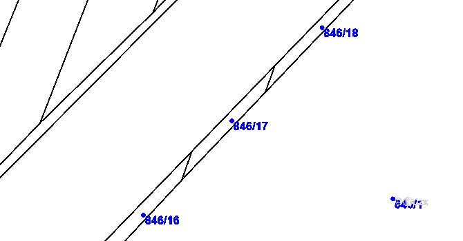 Parcela st. 846/17 v KÚ Neplachov, Katastrální mapa