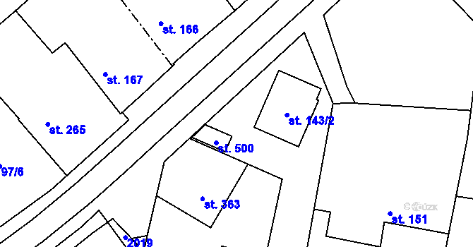 Parcela st. 506/3 v KÚ Nepolisy, Katastrální mapa