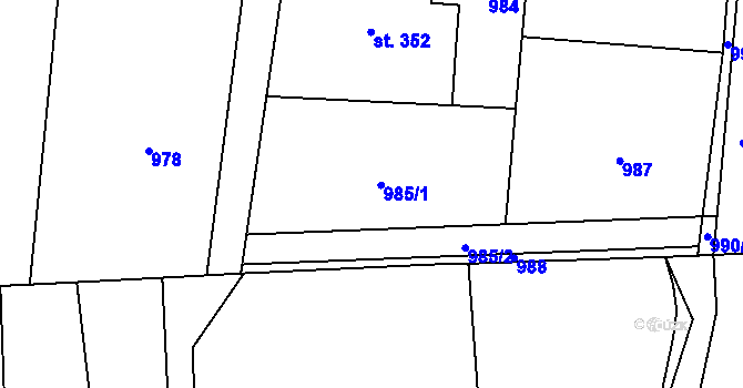 Parcela st. 714/110 v KÚ Nepomuk pod Třemšínem, Katastrální mapa