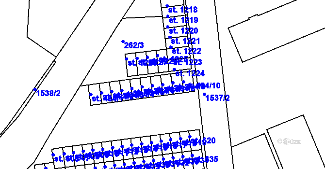 Parcela st. 484/8 v KÚ Nepomuk, Katastrální mapa
