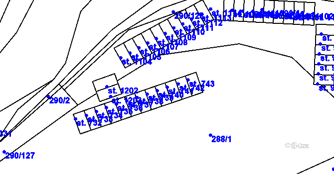 Parcela st. 741 v KÚ Nepomuk, Katastrální mapa