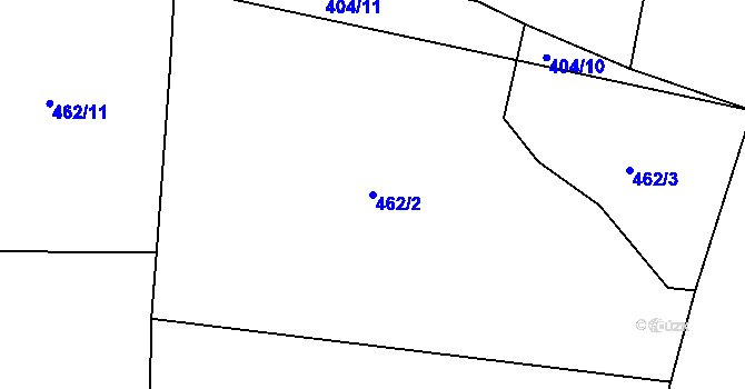 Parcela st. 462/2 v KÚ Nepomuk, Katastrální mapa