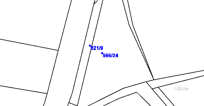 Parcela st. 566/24 v KÚ Nepomuk, Katastrální mapa