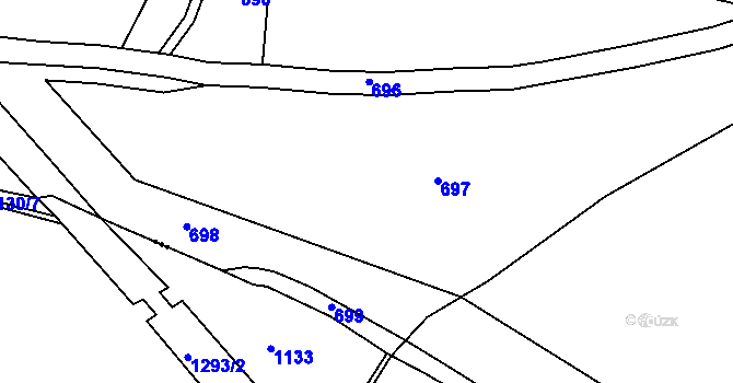 Parcela st. 449 v KÚ Dvérce, Katastrální mapa