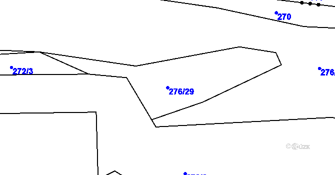 Parcela st. 276/29 v KÚ Nepřejov, Katastrální mapa