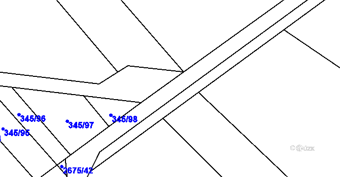 Parcela st. 2675/24 v KÚ Neslovice, Katastrální mapa