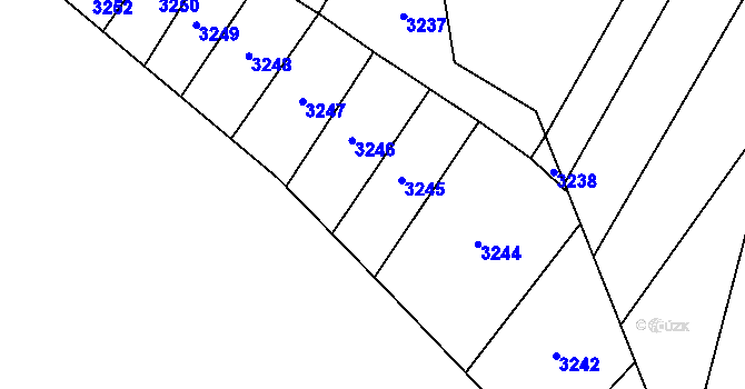 Parcela st. 736/24 v KÚ Neslovice, Katastrální mapa