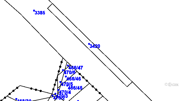 Parcela st. 2677/71 v KÚ Neslovice, Katastrální mapa