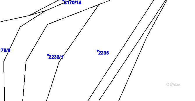 Parcela st. 2236 v KÚ Nespeky, Katastrální mapa