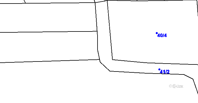Parcela st. 40/15 v KÚ Nesvačily u Berouna, Katastrální mapa