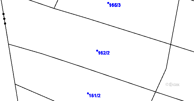 Parcela st. 162/2 v KÚ Neustupov, Katastrální mapa