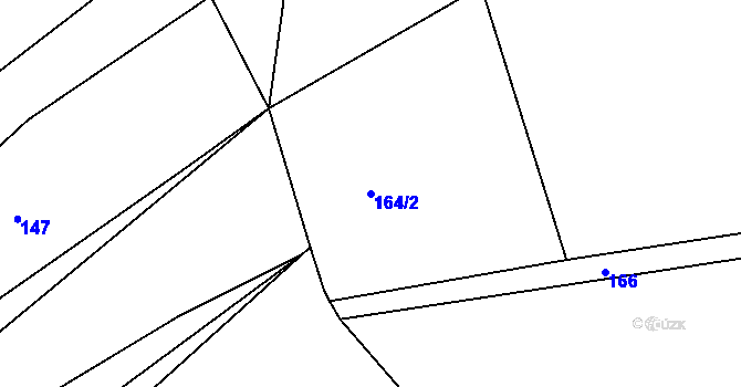 Parcela st. 164/2 v KÚ Nevcehle, Katastrální mapa
