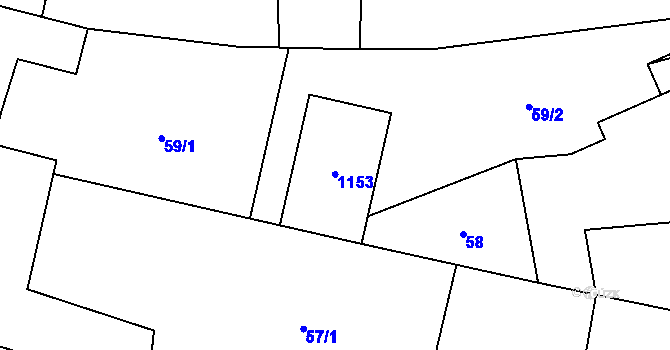 Parcela st. 39 v KÚ Nevojice, Katastrální mapa