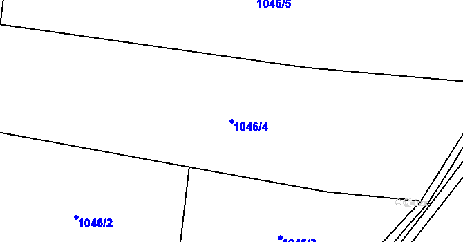Parcela st. 1046/4 v KÚ Nihošovice, Katastrální mapa