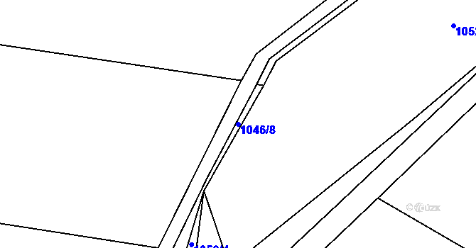 Parcela st. 1046/8 v KÚ Nihošovice, Katastrální mapa