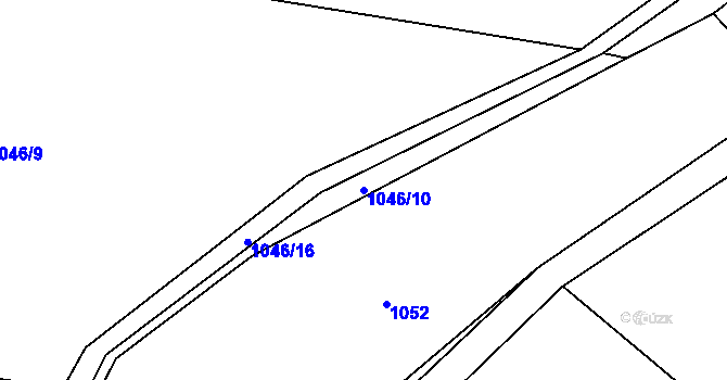 Parcela st. 1046/10 v KÚ Nihošovice, Katastrální mapa